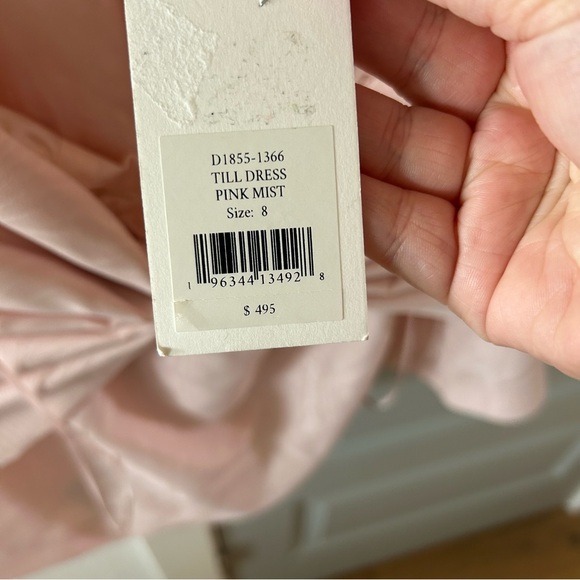 NWT LoveShackFancy Till Bow Mini Dress Pink Mist - Picture 10 of 10